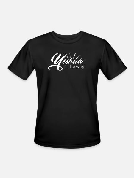 Yeshua Is The Way - Men's Moisture Wicking Performance T-Shirt - black
