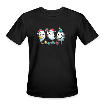 Ghosts for Christmas ghosts - Men's Moisture Wicking Performance T-Shirt - black - Front - Jackson (183cm)