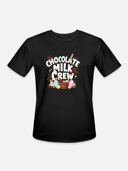 CHOCOLATE MILK CREW - Men's Moisture Wicking Performance T-Shirt - black