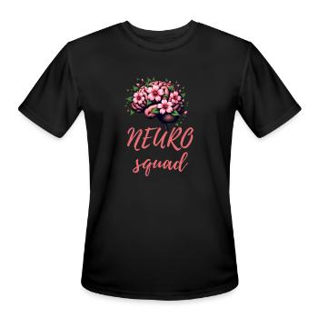Neuro Squad - Men's Moisture Wicking Performance T-Shirt - black - Front - Jackson (183cm)