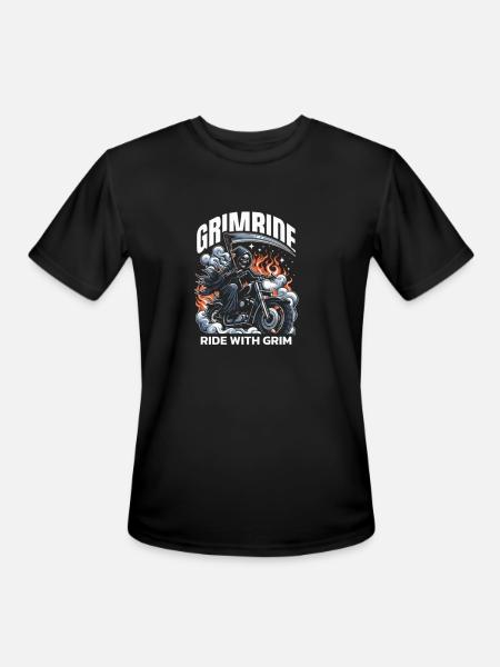 Customizable Grim Ride - Men's Moisture Wicking Performance T-Shirt - black