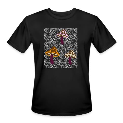 Fall Season Mushroom Designs - Men's Moisture Wicking Performance T-Shirt