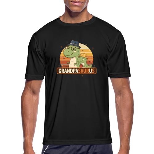 GrandpaSaurus Sunset Duo - Men's Moisture Wicking Performance T-Shirt