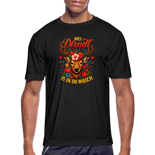 Mei Dirndl is in da Wäsch - Men's Moisture Wicking Performance T-Shirt