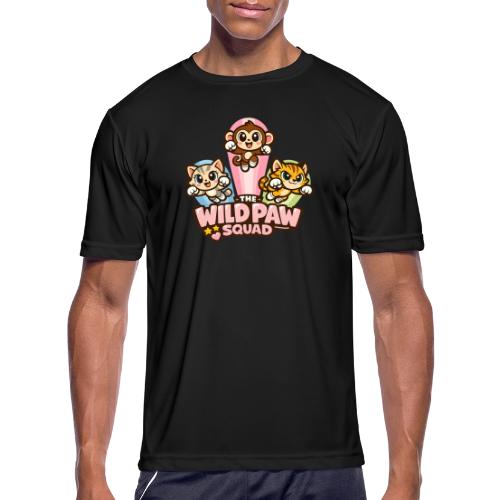 Wild Paw Squad Cute Animal Friends - Men's Moisture Wicking Performance T-Shirt