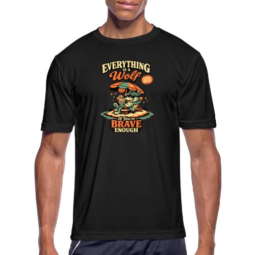 Everything Is A Wolf – Retro Chill - Men's Moisture Wicking Performance T-Shirt