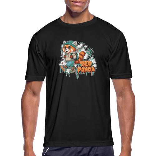 Red Panda Street Graffiti Vibes - Men's Moisture Wicking Performance T-Shirt