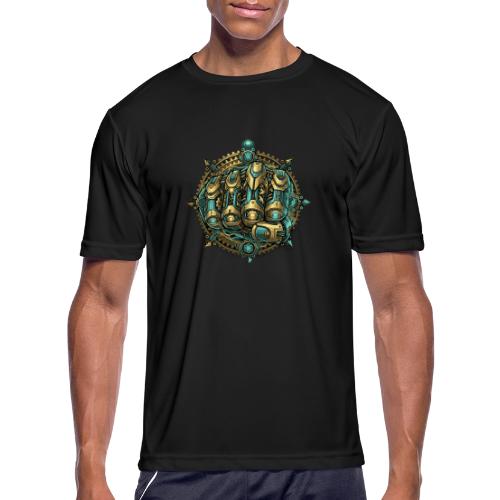 Cyberpunk Power Robot Hand - Men's Moisture Wicking Performance T-Shirt