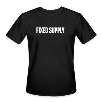 Bitcoin hard money freedom digital currency store  - Men's Moisture Wicking Performance T-Shirt - black - Front - Jackson (183cm)
