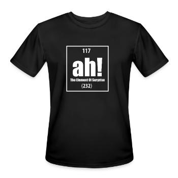 AH The Element of Surprise - Men's Moisture Wicking Performance T-Shirt - black - Front - Jackson (183cm)