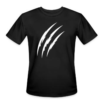 Three Claw Scratches - Men's Moisture Wicking Performance T-Shirt - black - Front - Jackson (183cm)