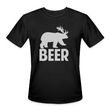 Beer - Men's Moisture Wicking Performance T-Shirt - black - Front - Jackson (183cm)