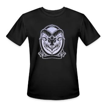 7 - Men's Moisture Wicking Performance T-Shirt - black - Front - Jackson (183cm)
