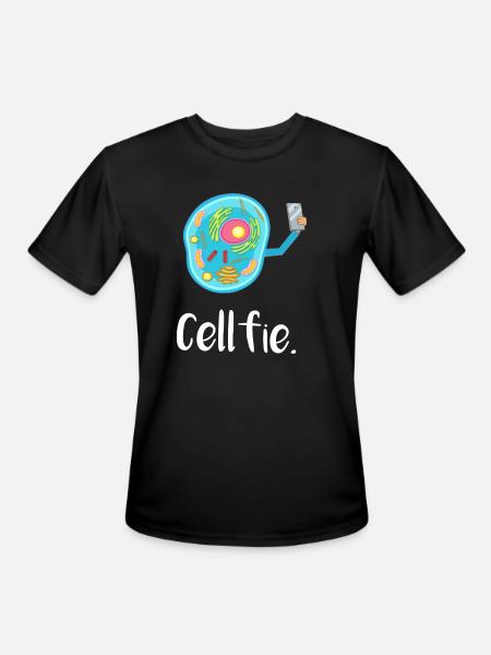 Cell Fie - Men's Moisture Wicking Performance T-Shirt - black