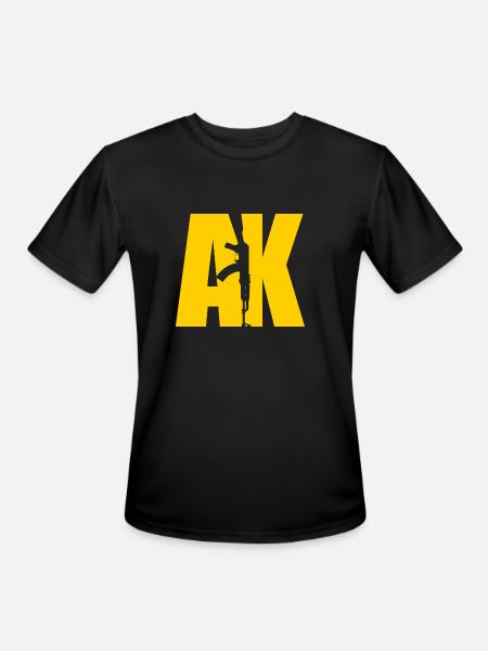 AK47 YELLOW - Men's Moisture Wicking Performance T-Shirt - black