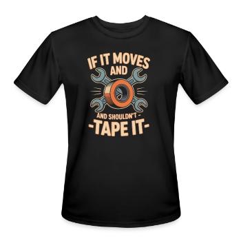 Mechanic Humor - Men's Moisture Wicking Performance T-Shirt - black - Front - Jackson (183cm)
