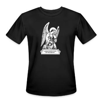 Angelic Rifle Guardian - Men's Moisture Wicking Performance T-Shirt - black - Front - Jackson (183cm)