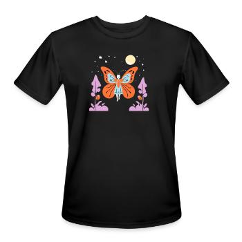Pumpkin Fairy Moonlight - Men's Moisture Wicking Performance T-Shirt - black - Front - Jackson (183cm)