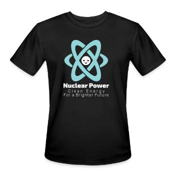 Nuclear Power Clean Energy For A Brighter Future - Men's Moisture Wicking Performance T-Shirt - black - Front - Jackson (183cm)