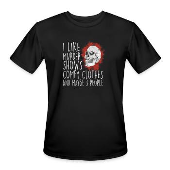 Like Murder Shows Clothes Premium - Men's Moisture Wicking Performance T-Shirt - black - Front - Jackson (183cm)