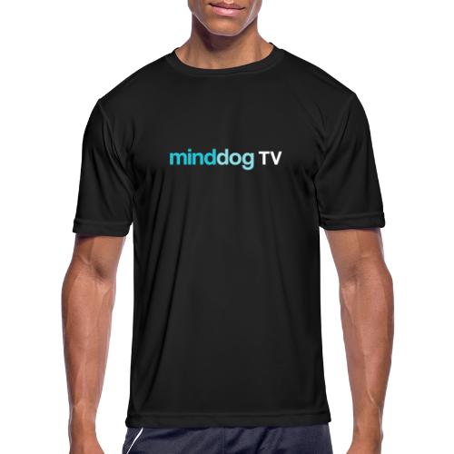 minddogTV logo simplistic - Men's Moisture Wicking Performance T-Shirt