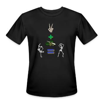 The smoking Idiots - Men's Moisture Wicking Performance T-Shirt - black - Front - Jackson (183cm)