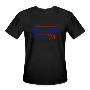 John Pork '24 John Pork - Men's Moisture Wicking Performance T-Shirt - black - Front - Jackson (183cm)
