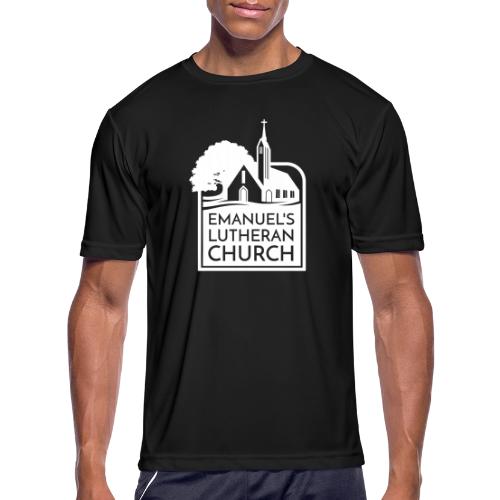 Single Vertical white2 - Men's Moisture Wicking Performance T-Shirt
