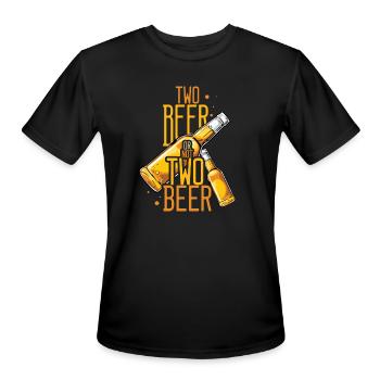 Beer Or Not Beer Theater Beer Drinker - Men's Moisture Wicking Performance T-Shirt - black - Front - Jackson (183cm)