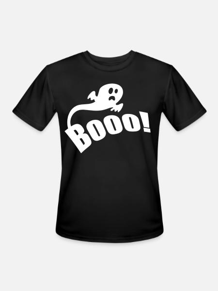 Boo - Men's Moisture Wicking Performance T-Shirt - black