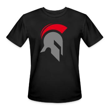 Spartan Helmet Workout - Men's Moisture Wicking Performance T-Shirt - black - Front - Jackson (183cm)