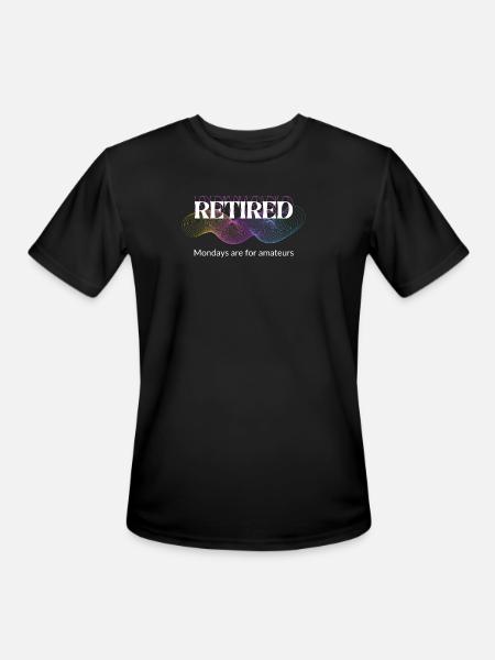 Unique Retirement Gift - Men's Moisture Wicking Performance T-Shirt - black