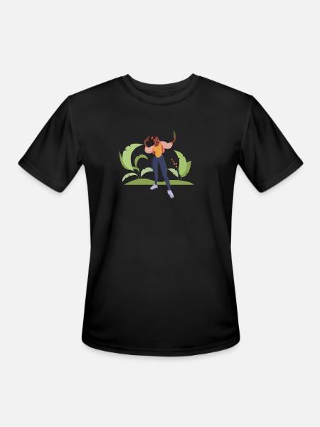 selfie girl - Men's Moisture Wicking Performance T-Shirt - black