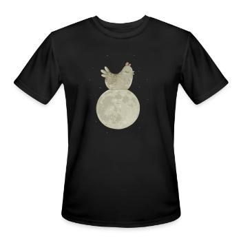 Big Egg - Men's Moisture Wicking Performance T-Shirt - black - Front - Jackson (183cm)