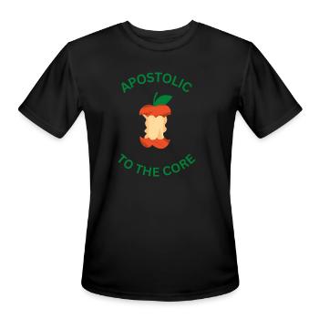 Apostolic 2 the core - Men's Moisture Wicking Performance T-Shirt - black - Front - Jackson (183cm)