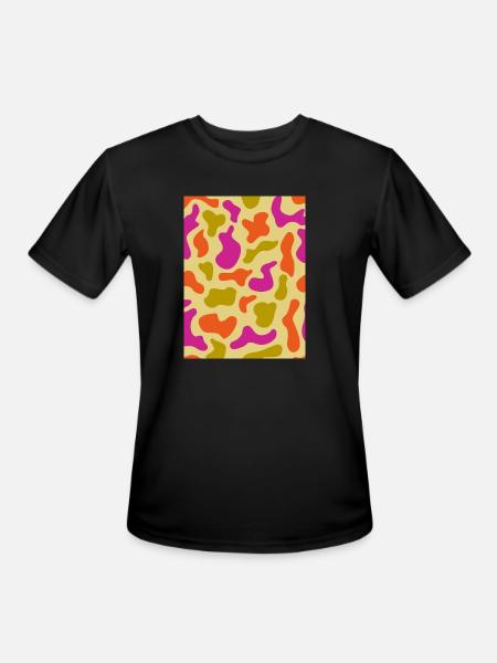 Camo - Men's Moisture Wicking Performance T-Shirt - black