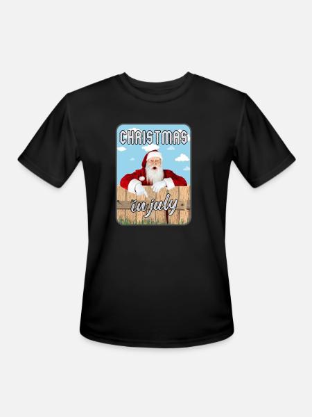 Christmas In July - Men's Moisture Wicking Performance T-Shirt - black