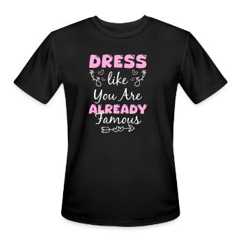 Shopping Fashion Fashion Queen Catwalk - Men's Moisture Wicking Performance T-Shirt - black - Front - Jackson (183cm)