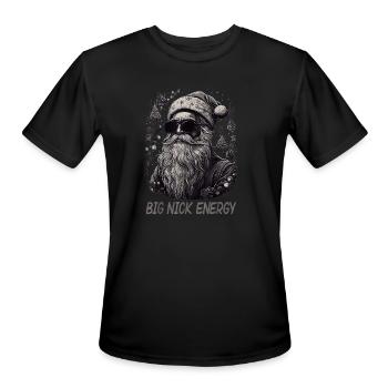 Christmas Funny Cool Xmas - Men's Moisture Wicking Performance T-Shirt - black - Front - Jackson (183cm)