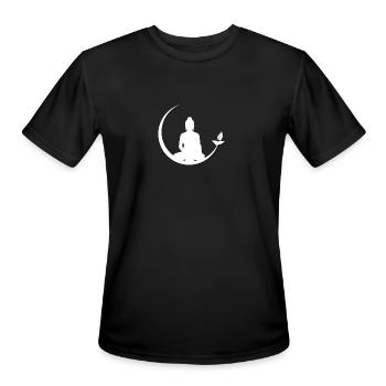 Meditation - Men's Moisture Wicking Performance T-Shirt - black - Front - Jackson (183cm)