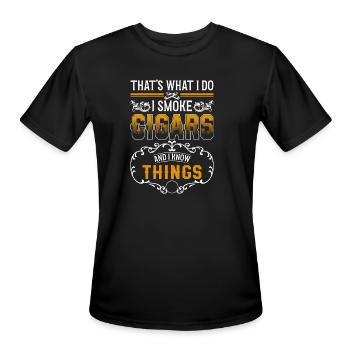 Smoking Smoking Ban Smoke - Men's Moisture Wicking Performance T-Shirt - black - Front - Jackson (183cm)