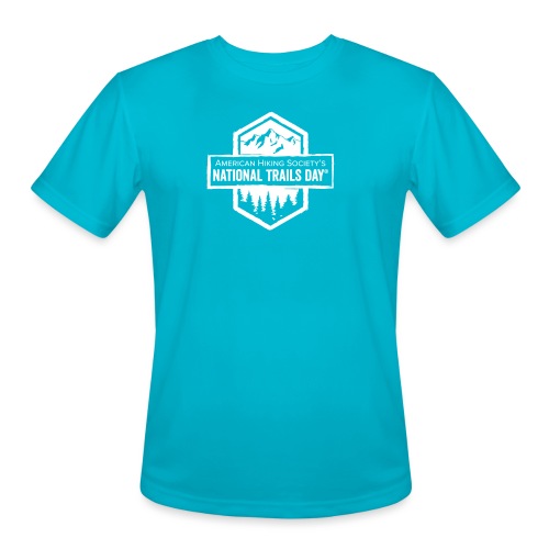 National Trails Day®: Mountain and Forest Hex - Men's Moisture Wicking Performance T-Shirt