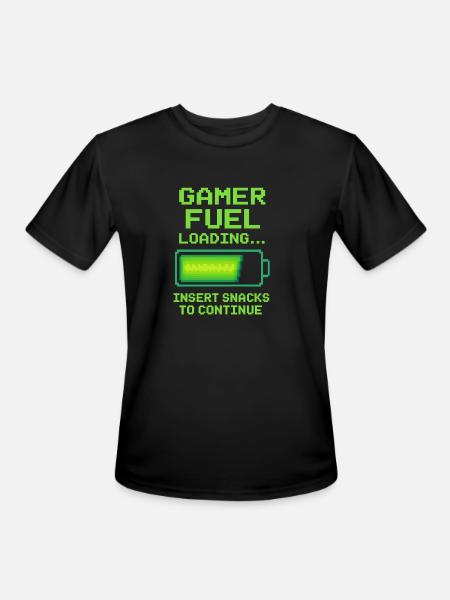 Gamer fuel - Men's Moisture Wicking Performance T-Shirt - black