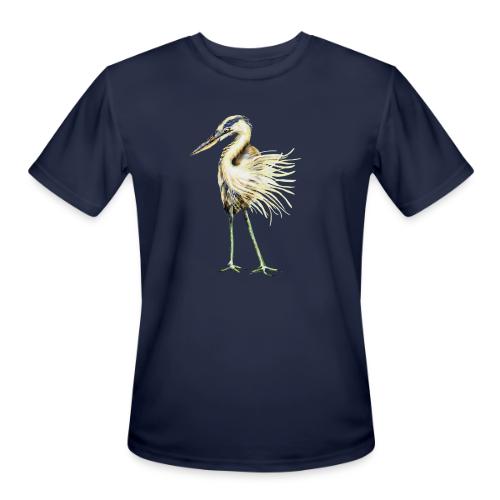 Great Blue Heron - Men's Moisture Wicking Performance T-Shirt