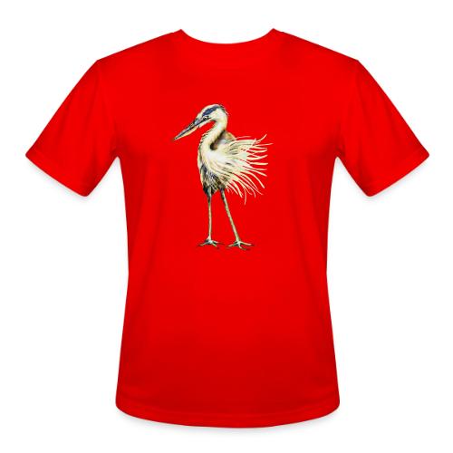 Great Blue Heron - Men's Moisture Wicking Performance T-Shirt
