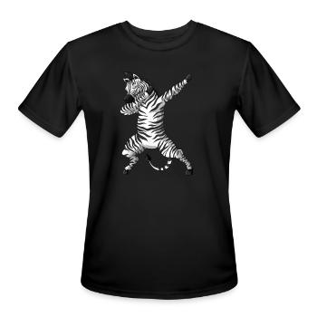 Dabbing Africa Safari Animal - Men's Moisture Wicking Performance T-Shirt - black - Front - Jackson (183cm)