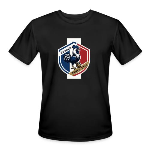 France Rooster T-Shirt, Bleu-Blanc-Rouge gift - Men's Moisture Wicking Performance T-Shirt