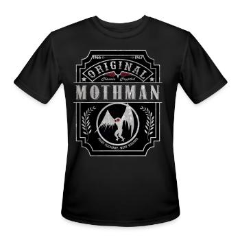 Mothman Classic Cryptid - Men's Moisture Wicking Performance T-Shirt - black - Front - Jackson (183cm)