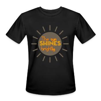 The sun shines brightly - Men's Moisture Wicking Performance T-Shirt - black - Front - Jackson (183cm)