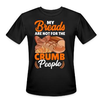 Bread Baking Bread Maker - Men's Moisture Wicking Performance T-Shirt - black - Front - Jackson (183cm)